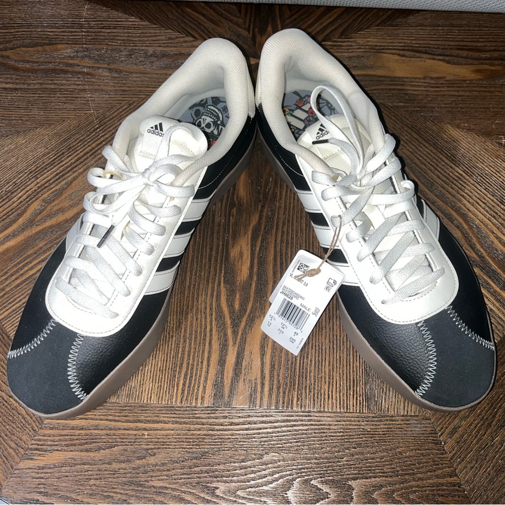 Brand new Adidas VL Court 3.0 Size 12 1/2 Day of the Dead Edition - Picture 4 of 6